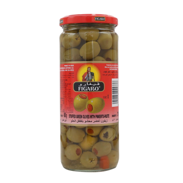 Figaro Stuffed Green Olives with Pimiento, 450g
