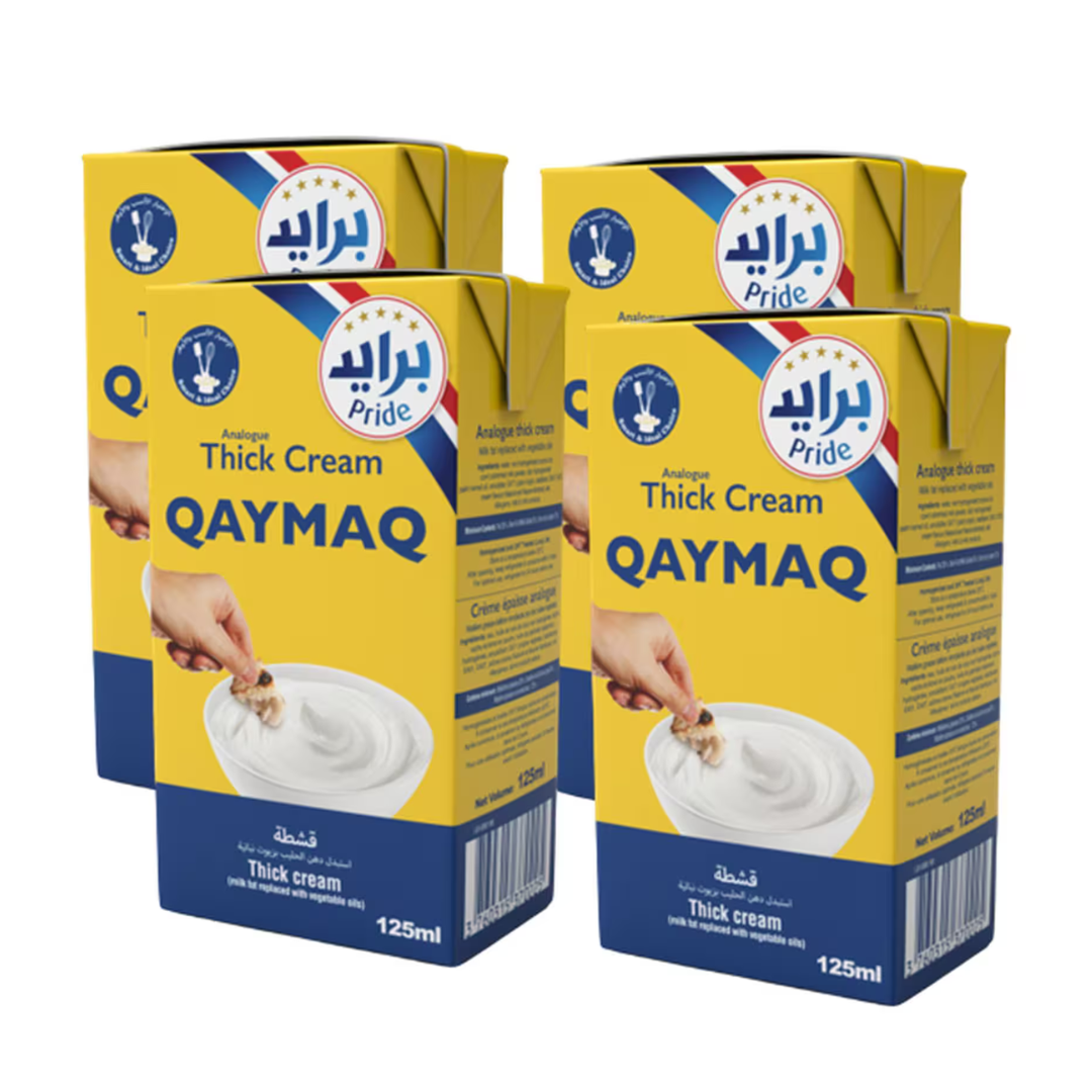 250g - 2025-10-07T210807.645 Qaymaq Analogue Thick Cream, 4x125ml - Image 1