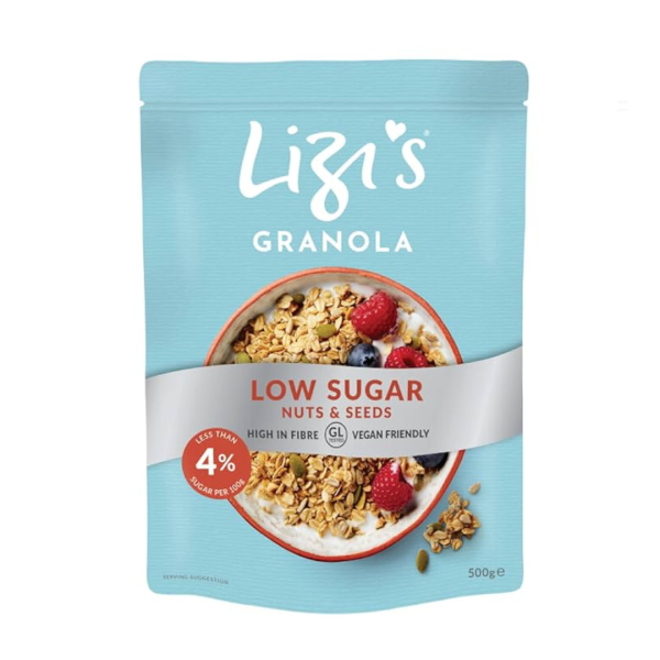 Lizi’s Granola Low Sugar Nuts & Seeds, 500g