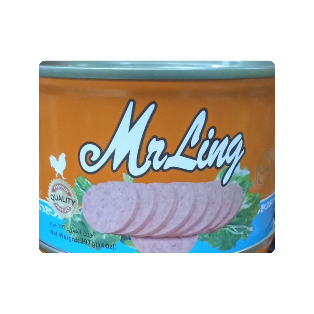 250g - 2025-10-13T214701.208 Mr Ling Chicken Luncheon Meat, 397g - Image 1