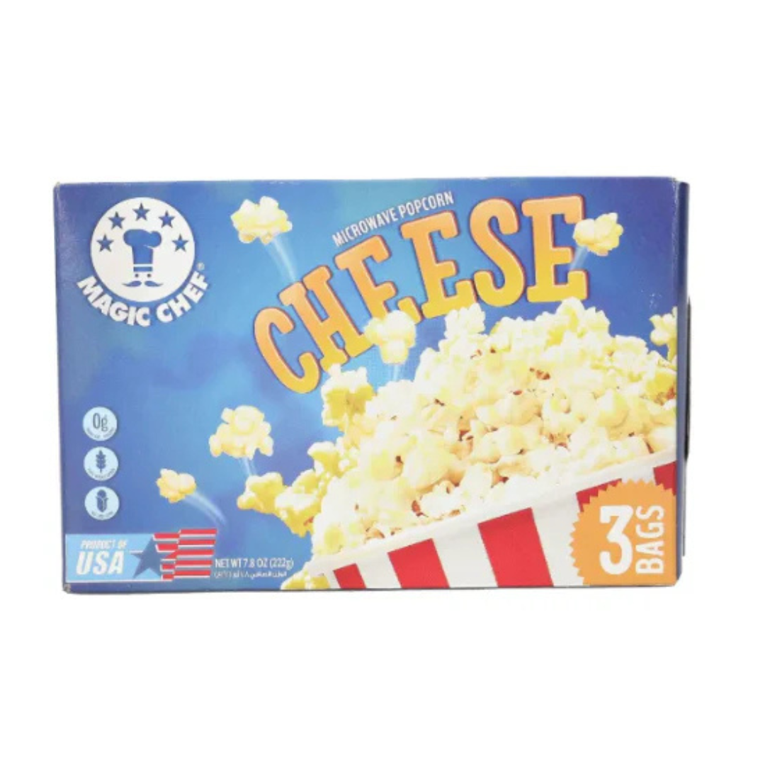 250g - 2025-10-19T204155.082 Magic Chef Microwave Popcorn Cheese, 222g - Image 1