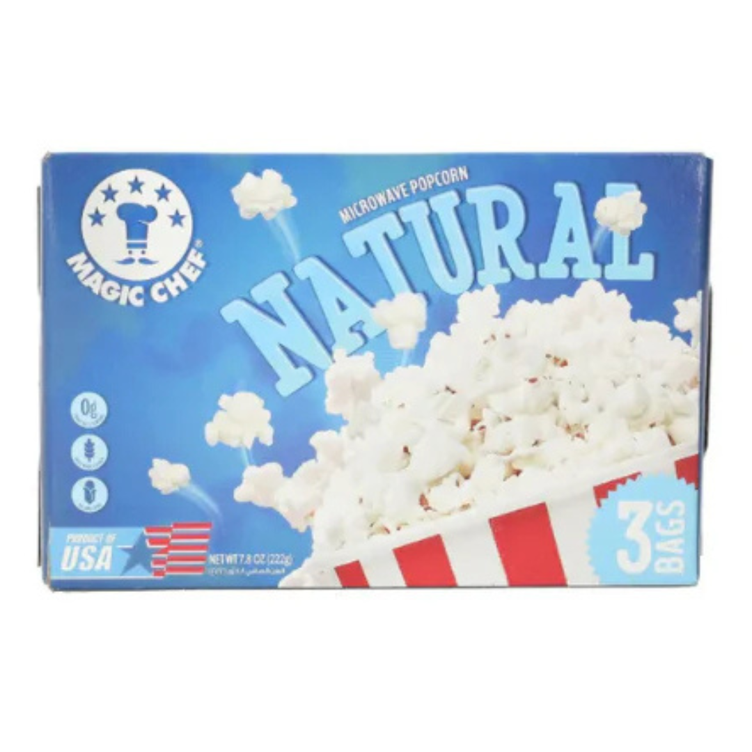 250g - 2025-10-23T200352.216 Magic Chef Natural Microwave Popcorn, 222g - Image 1