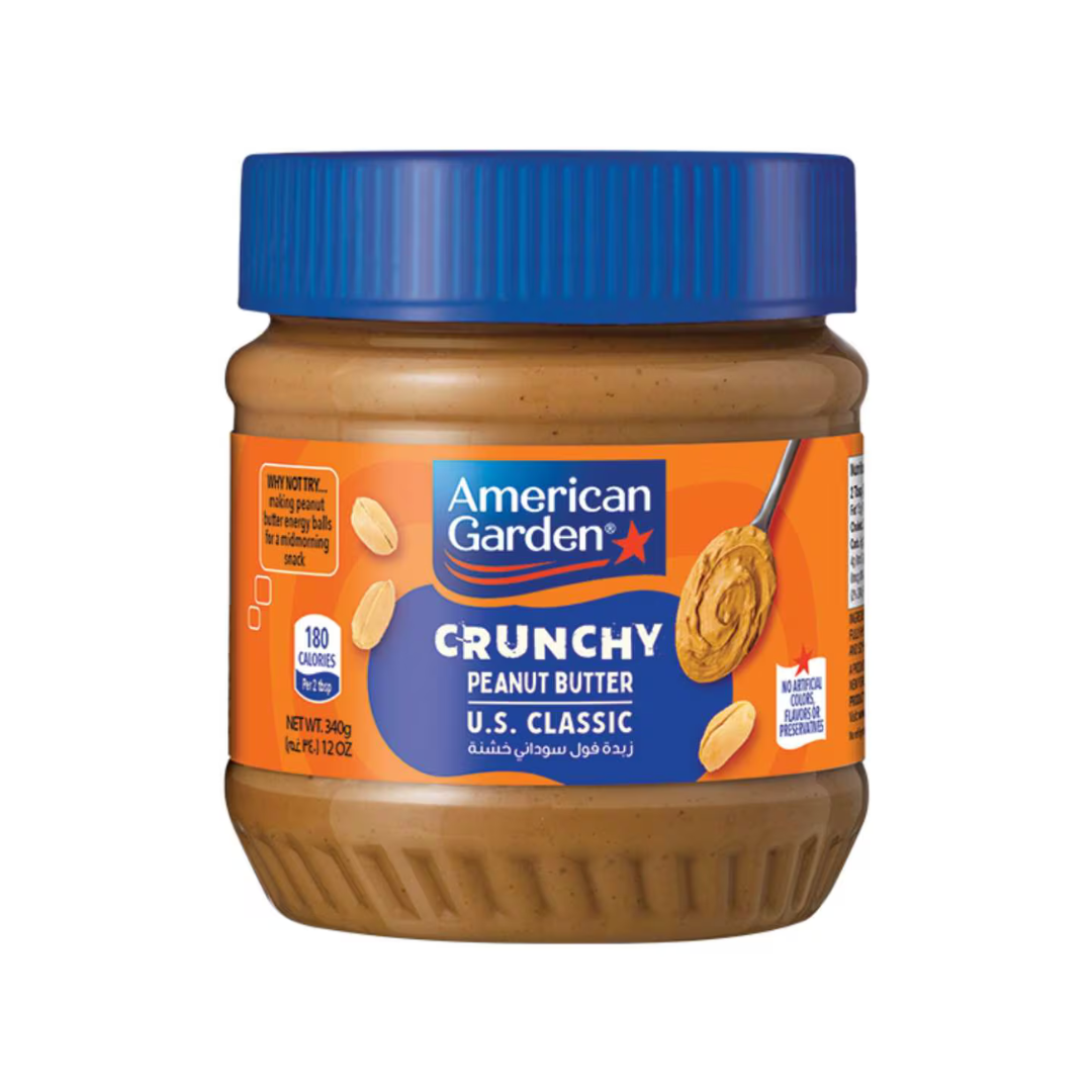 250g - 2025-10-30T201955.858 American Garden Crunchy Peanut Butter US Classic, 340g - Image 1