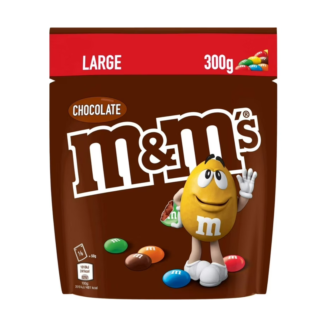 250g - 2025-10-30T202016.634 M&Ms Milk Chocolate Pouch, 300g - Image 1