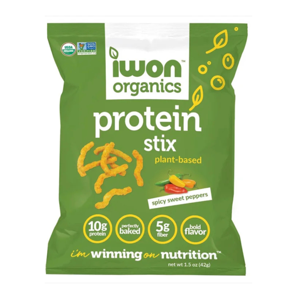 Iwon Organics Protein Stix Spicy Sweet Peppers, 42g
