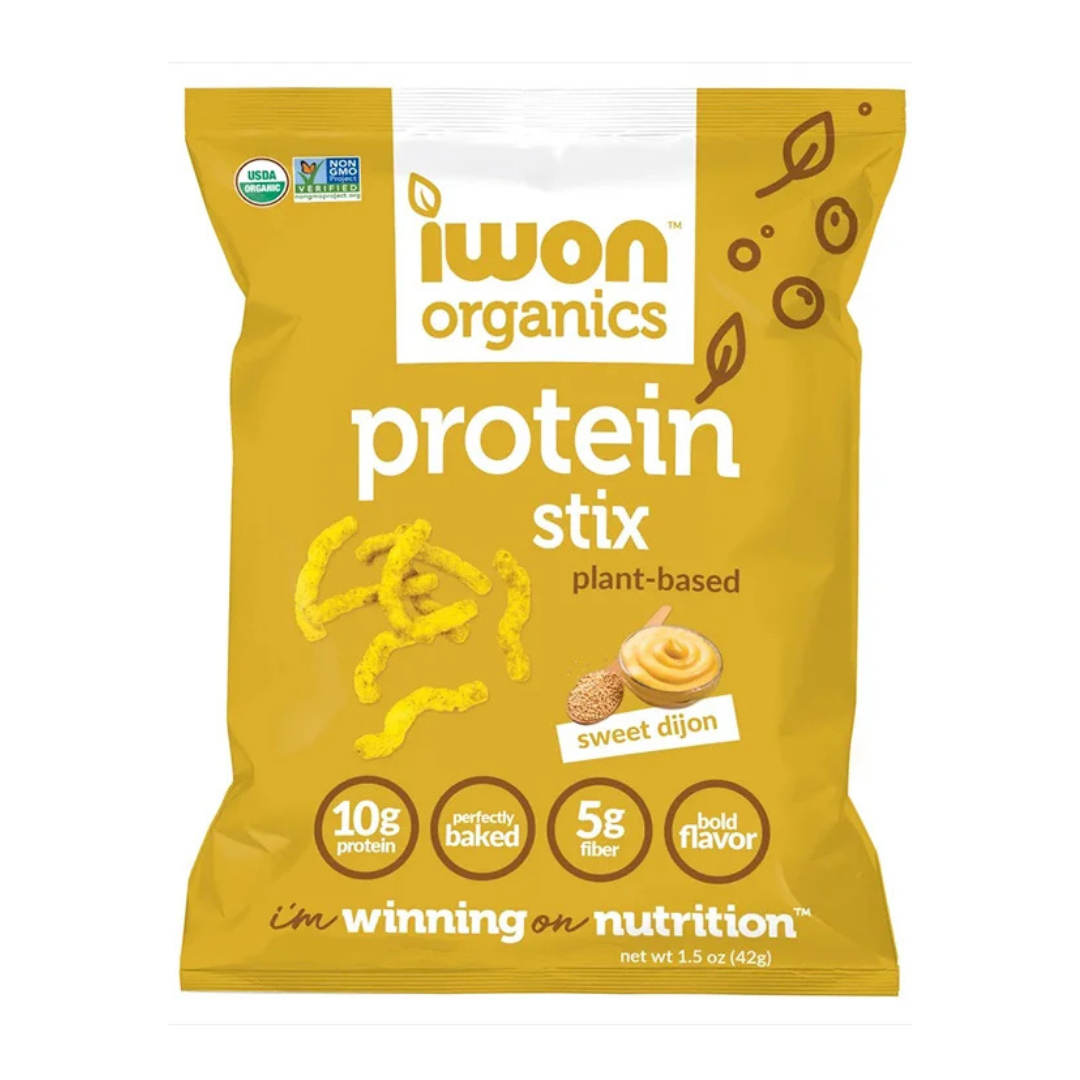 250g - 2025-11-03T203312.326 Iwon Organics Protein Stix Sweet Dijon, 42g - Image 1