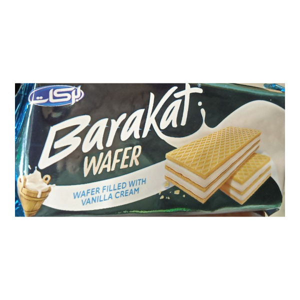 Barakat Wafer Filled with Vanilla Cream, 50g