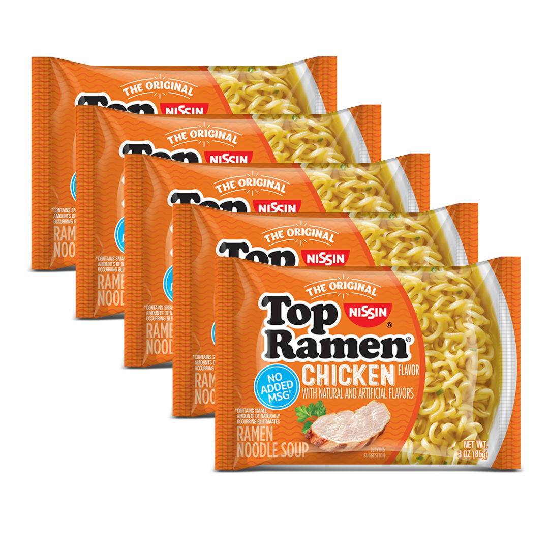 250g - 2025-11-04T220009.909 Nissin Top Ramen Chicken Noodles, 5x70g - Image 1