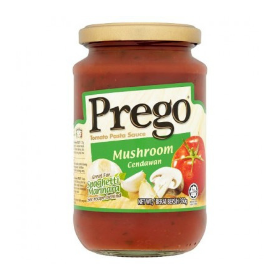 250g - 2025-11-07T215101.473 Prego Mushroom Cendawan Pasta Tomato Sauce, 350g - Image 1