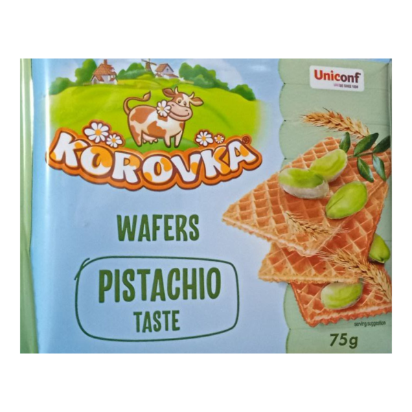 Uniconf Korovka Wafers Pistachio, 75g